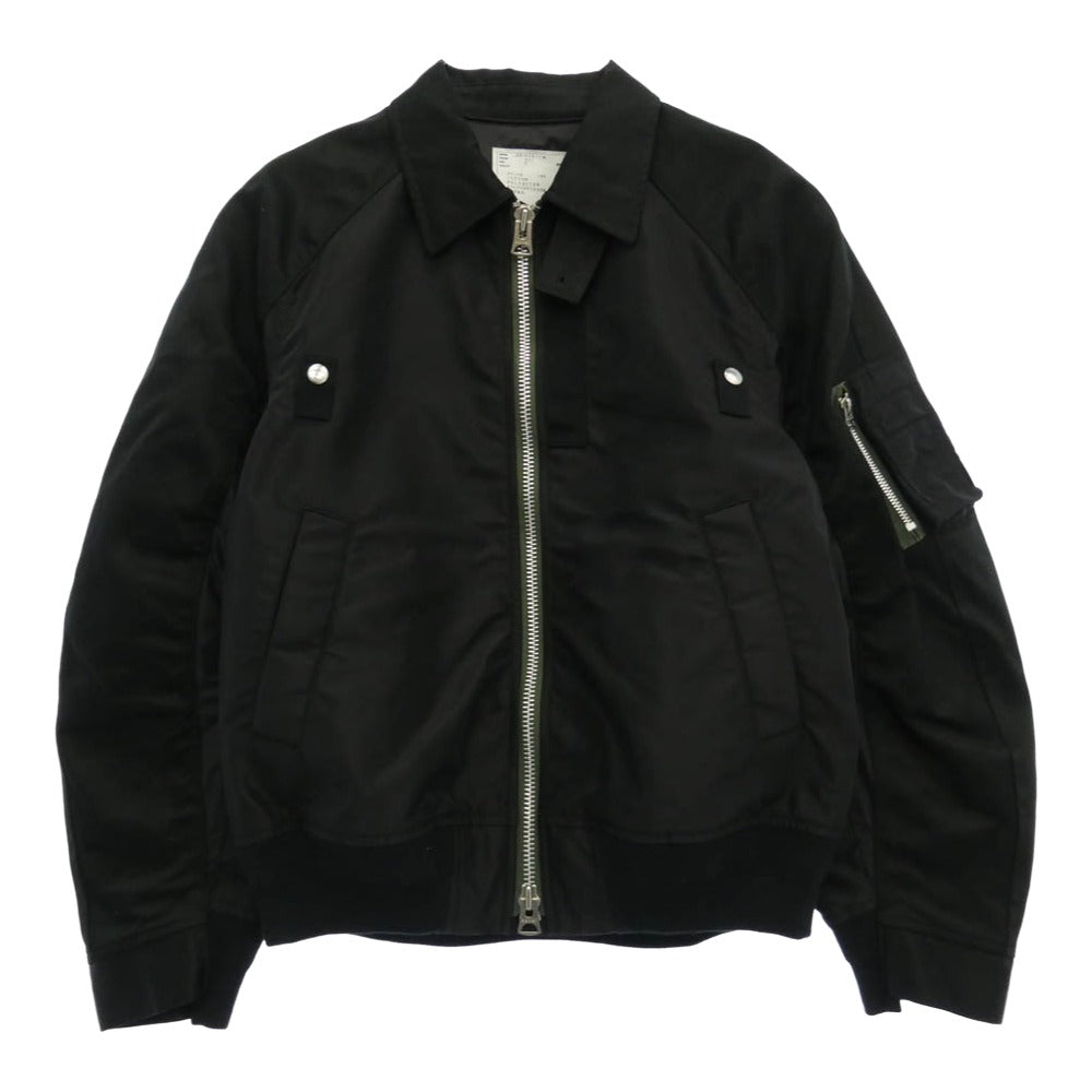 Sacai サカイ 26SS 26-03911M Cotton Chino × Nylon Twill Blouson コットンチノ ナイロン ツイル ブルソン ブラック系 2【中古】