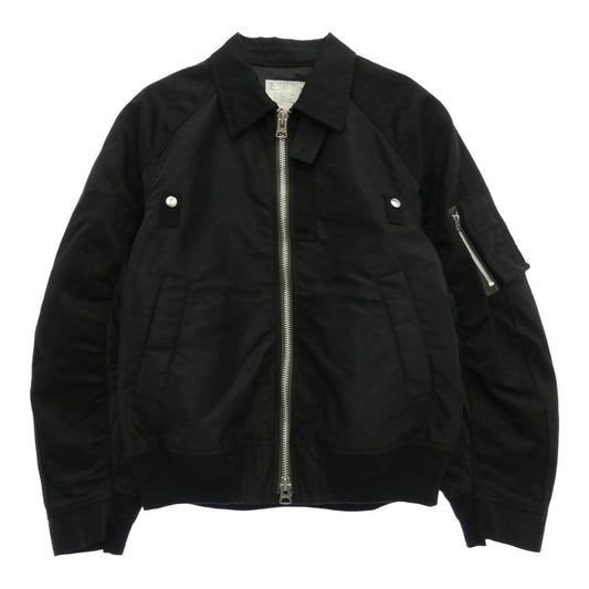 Sacai サカイ 26SS 26-03911M Cotton Chino × Nylon Twill Blouson コットンチノ ナイロン ツイル ブルソン ブラック系 2【中古】
