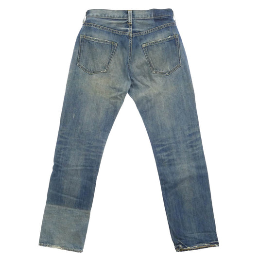 BRU NA BOINNE ブルーナボイン 7044-0 リペア ダメージ 加工 デニム パンツ ジーンズ インディゴブルー系【中古】
