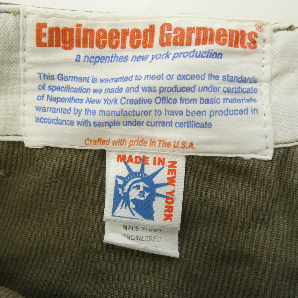 Engineered Garments エンジニアードガーメンツ フラップポケット カーゴ パンツ モスグリーン系【中古】