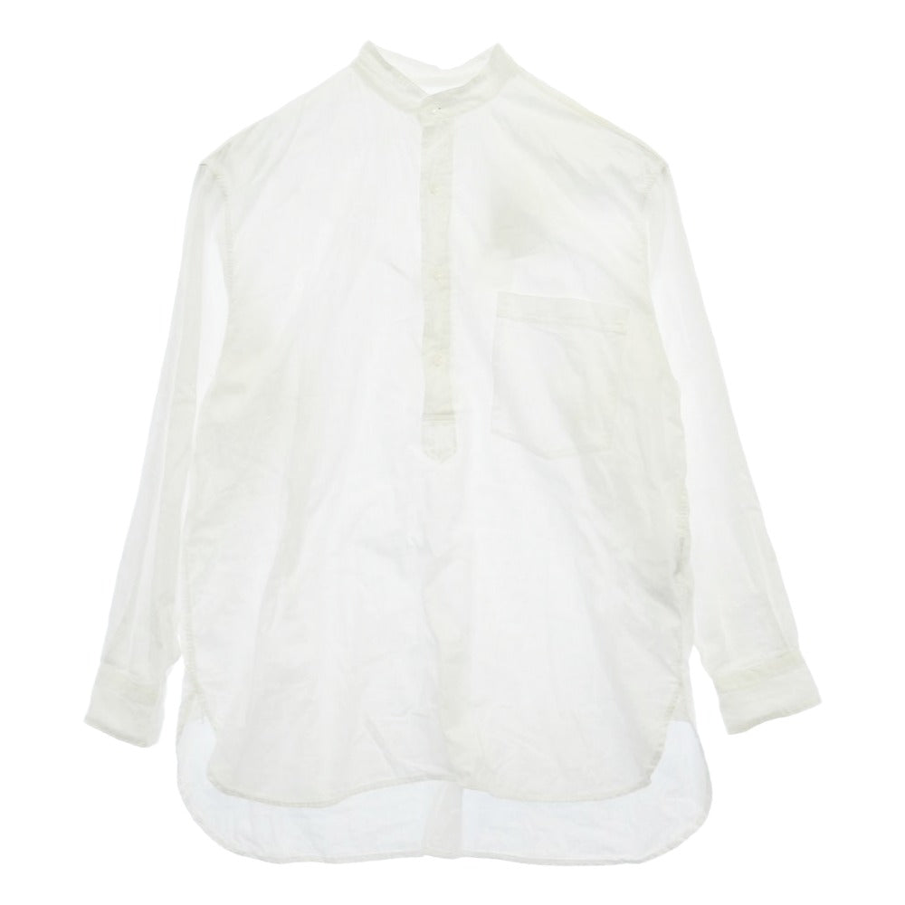 COMOLI コモリ 26SS D01-02007 MUSLIN PULLOVER SHIRT モスリン プルオーバー 長袖 シャツ ホワイト系 2【中古】
