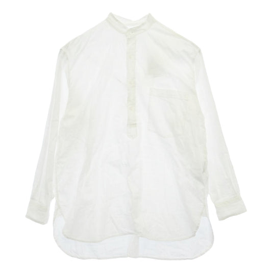 COMOLI コモリ 26SS D01-02007 MUSLIN PULLOVER SHIRT モスリン プルオーバー 長袖 シャツ ホワイト系 2【中古】
