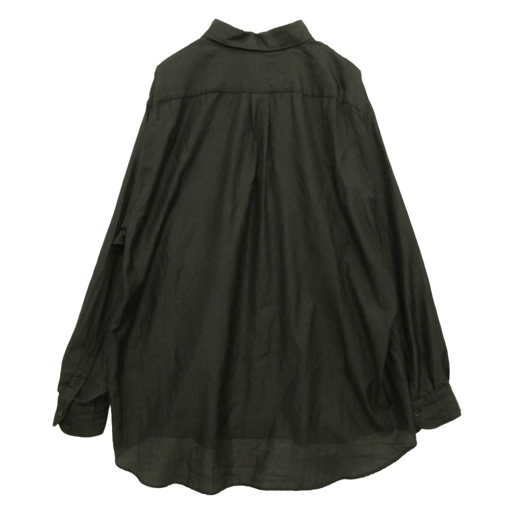 COMOLI コモリ 26SS D01-02017 ウールシルク コモリシャツ 長袖シャツ サイズ5 ダークブラウン系 5【中古】