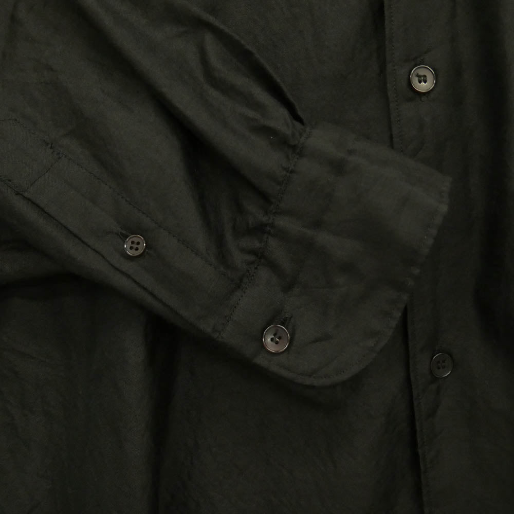 COMOLI コモリ 26SS D01-02017 ウールシルク コモリシャツ 長袖シャツ サイズ5 ダークブラウン系 5【中古】