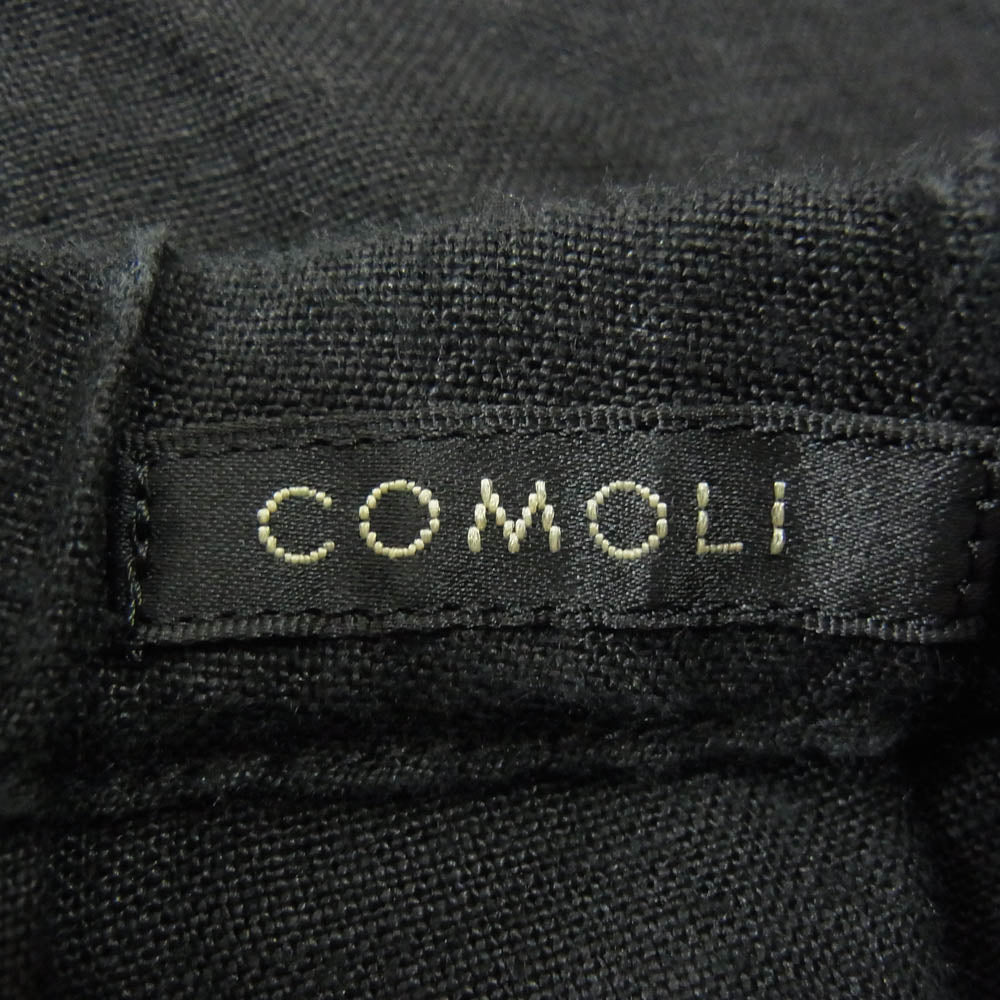 COMOLI コモリ 24SS Z01-03009 CANAPA DRAWSTRING PANTS カナパ ドローストリングパンツ ブラック系 2【中古】
