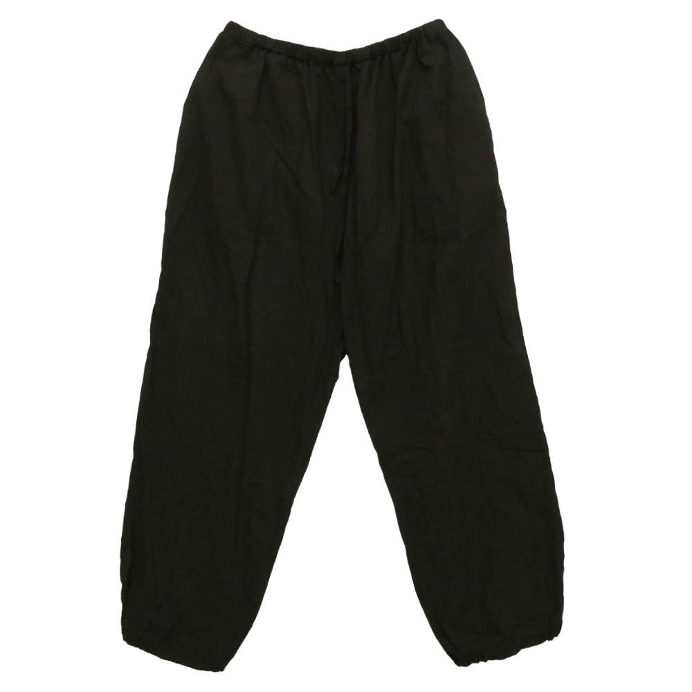 COMOLI コモリ 26SS D01-08003 KHADIコットン パジャマ セットアップ スキッパーシャツ ドローストリングパンツ ブラック系 3【中古】