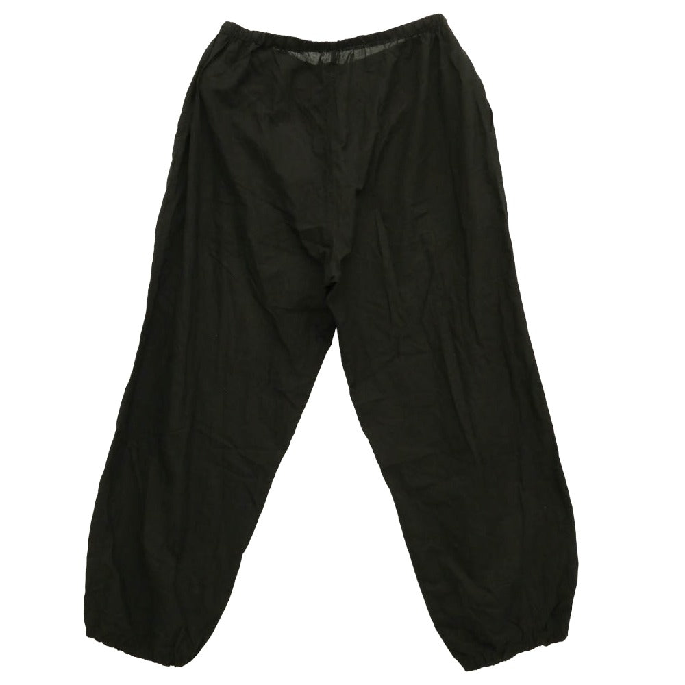 COMOLI コモリ 26SS D01-08003 KHADIコットン パジャマ セットアップ スキッパーシャツ ドローストリングパンツ ブラック系 3【中古】