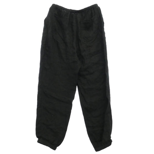 COMOLI コモリ 26SS D01-03016 リネンWクロスドローストリングパンツ ブラック系 3【中古】