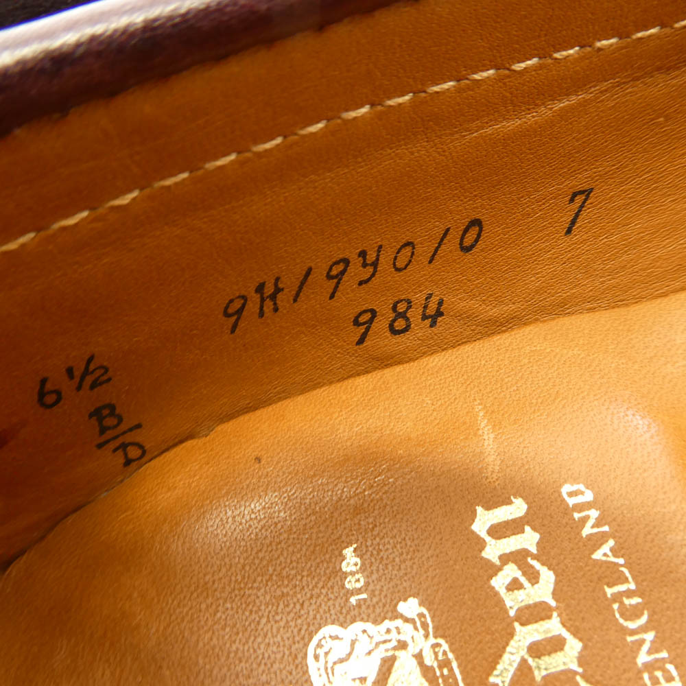ALDEN オールデン 984 USA製 カーフレザー コイン ローファー ペニー ローファー ダークブラウン系 6.5【中古】