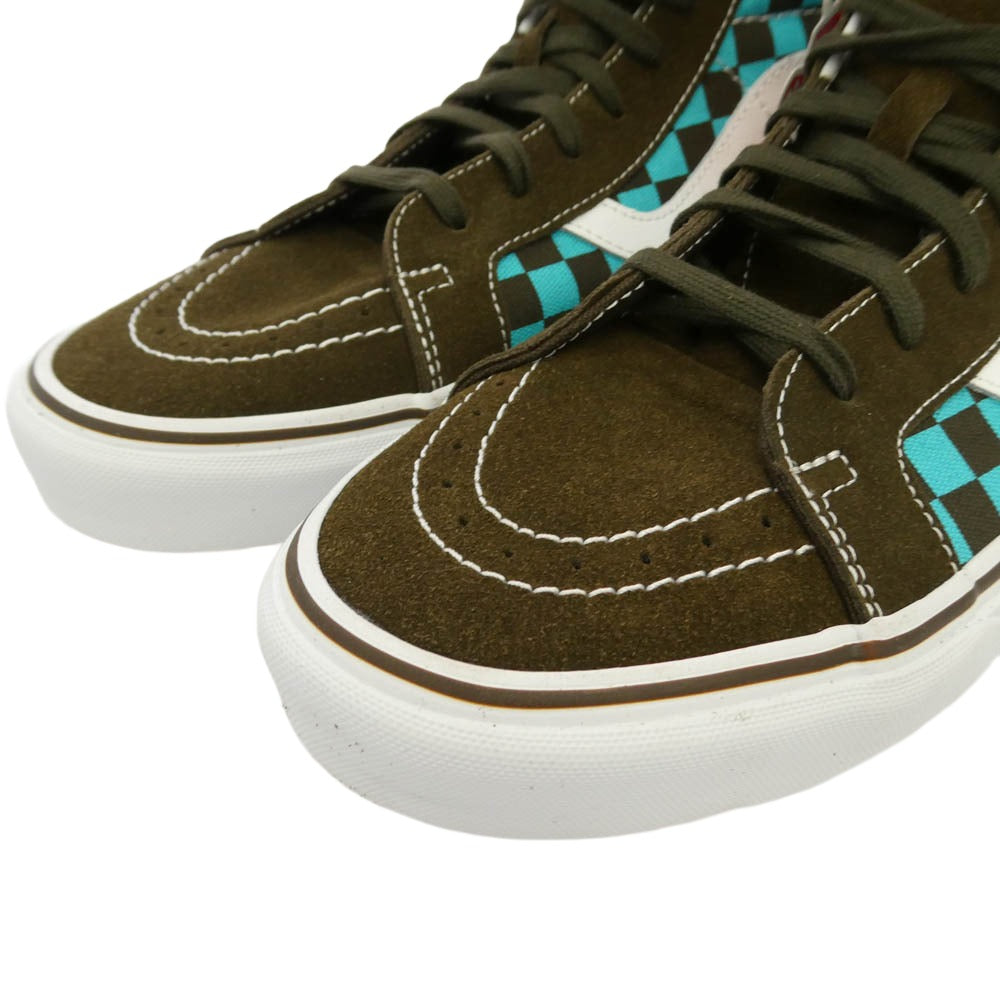 VANS バンズ VN0A2XSBLVL Sk8-Hi Reissue 50th Checkerboard Ceramic Green スケートハイ スニーカー マルチカラー系 29cm【極上美品】【中古】