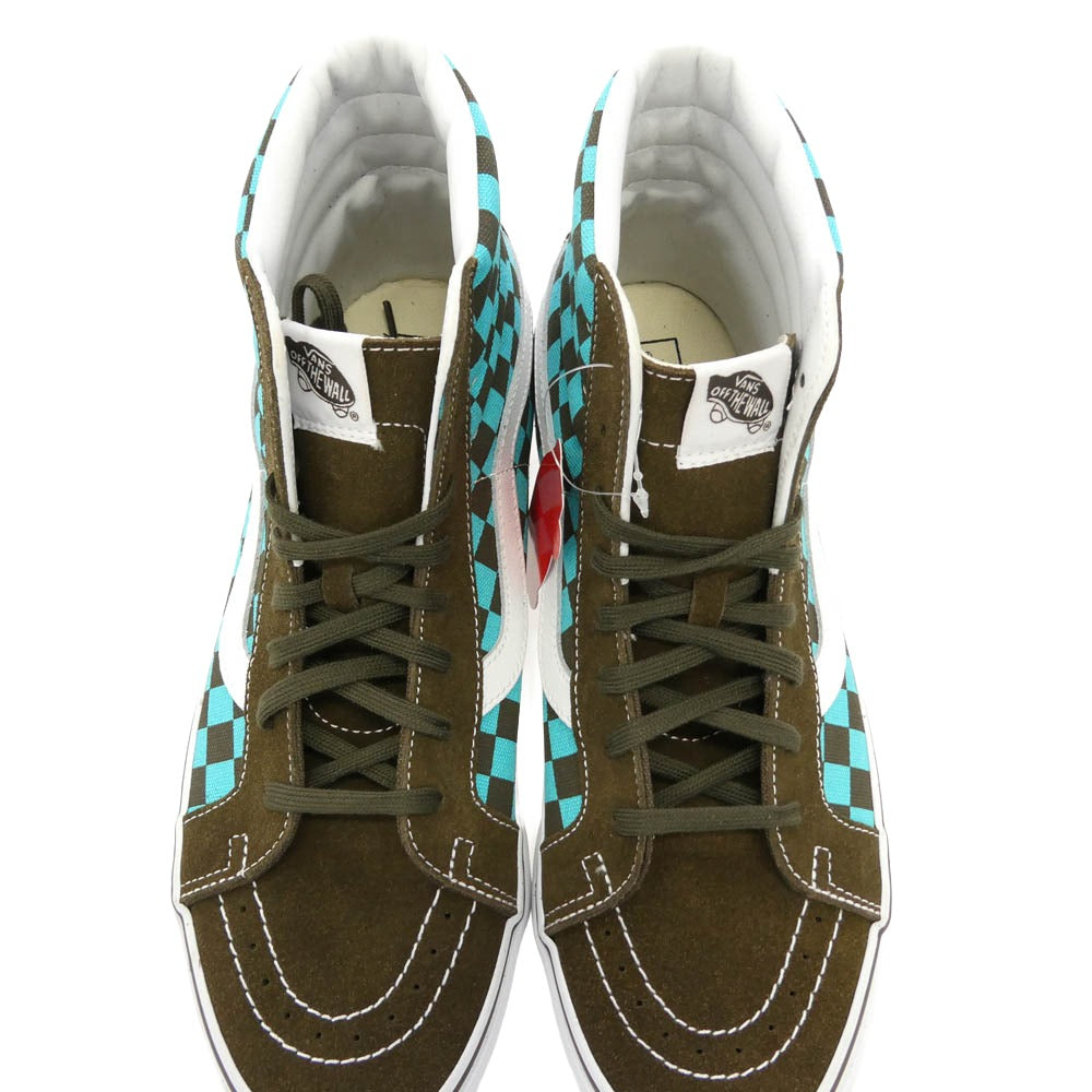 VANS バンズ VN0A2XSBLVL Sk8-Hi Reissue 50th Checkerboard Ceramic Green スケートハイ スニーカー マルチカラー系 29cm【極上美品】【中古】