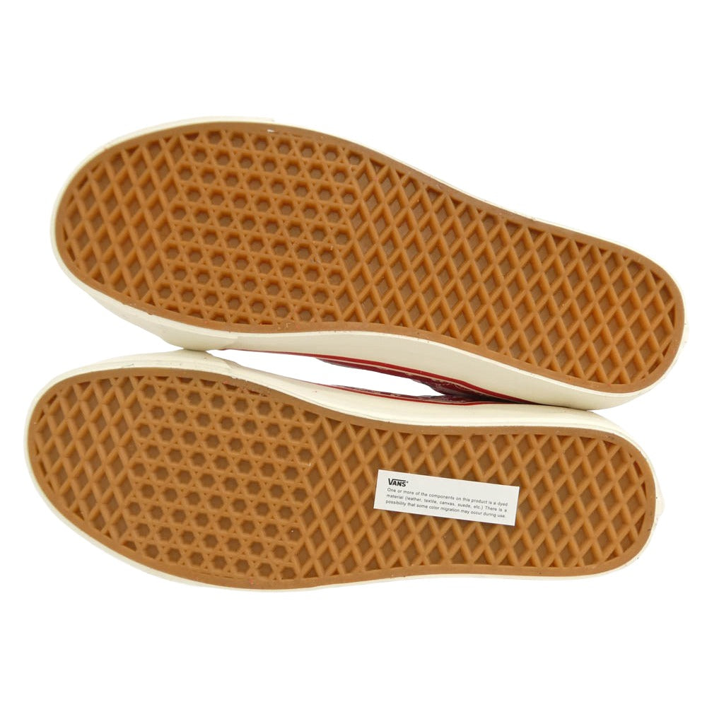 VANS バンズ VN0A2XS1LVT PIRATE SANTA パイレーツサンタ スケートハイ 38 スニーカー レッド系 オフホワイト系 29cm【極上美品】【中古】