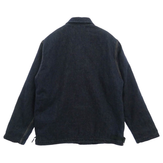 Denime ドゥニーム HOUSTON ヒューストン 50806 × HOUSTON ヒューストン A2 デニム デッキ ジャケット ダークネイビー系 42R【中古】