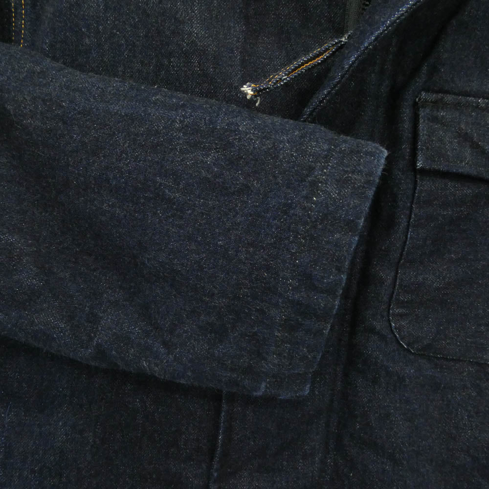 Denime ドゥニーム HOUSTON ヒューストン 50806 × HOUSTON ヒューストン A2 デニム デッキ ジャケット ダークネイビー系 42R【中古】