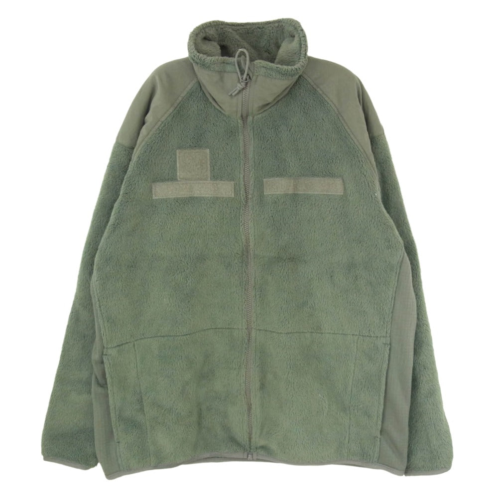 米軍 ECWCS JACKET FLEECE COLD WEATHER GEN3 ジップアップ フリース ジャケット カーキ系 M【中古】
