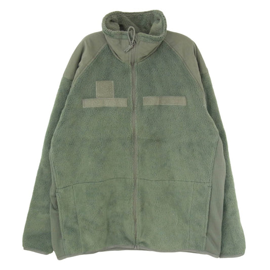 米軍 ECWCS JACKET FLEECE COLD WEATHER GEN3 ジップアップ フリース ジャケット カーキ系 M【中古】