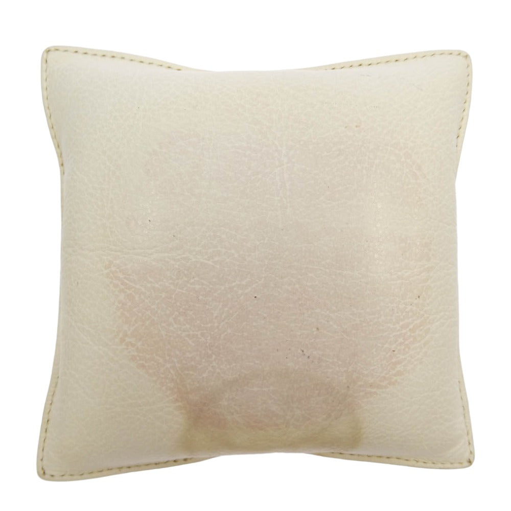 CHROME HEARTS クロムハーツ（原本無） PAPER WEIGHT LEATHER PILLOW CHクロスパッチ ペーパーウェイト レザーピロー クッションタイプ 文鎮 ホワイト系【中古】