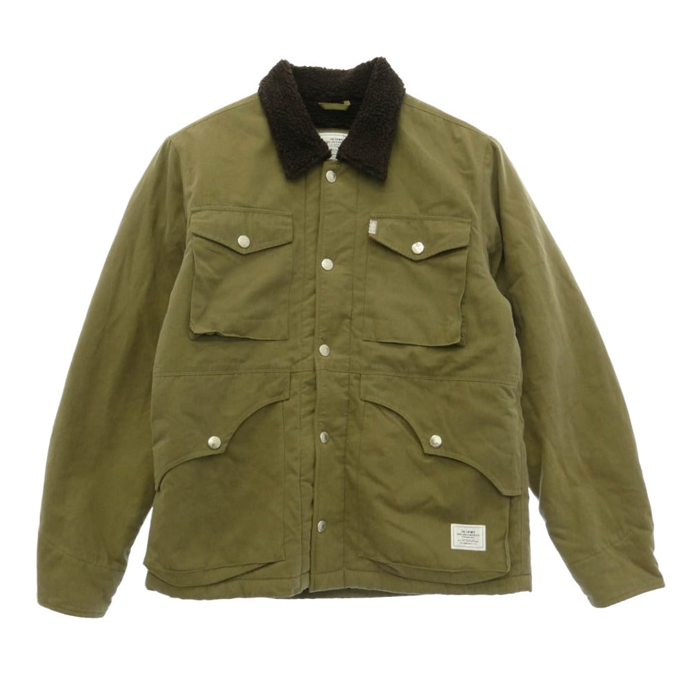 CRIMIE クライミー CR1-02L5-JK32 WILL MILITARY BOA COVERALL JACKET ミリタリー ボア カバーオール ジャケット カーキ系 M【中古】