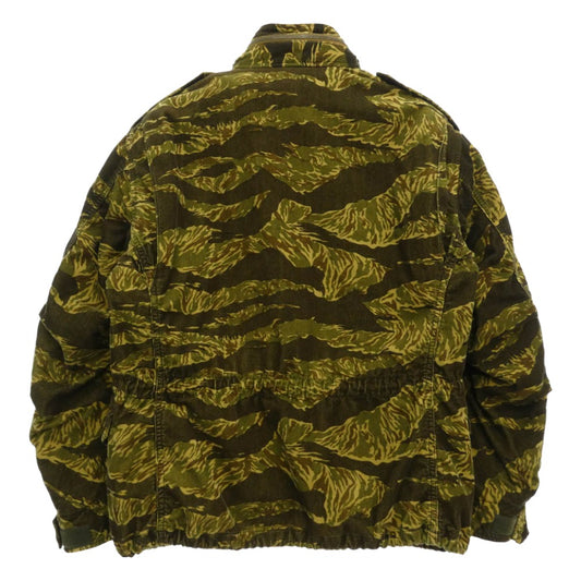 TENDERLOIN テンダーロイン T-M-65 ボアライナー付き カモフラ コーデュロイ フィールド ジャケット モスグリーン系 S【中古】