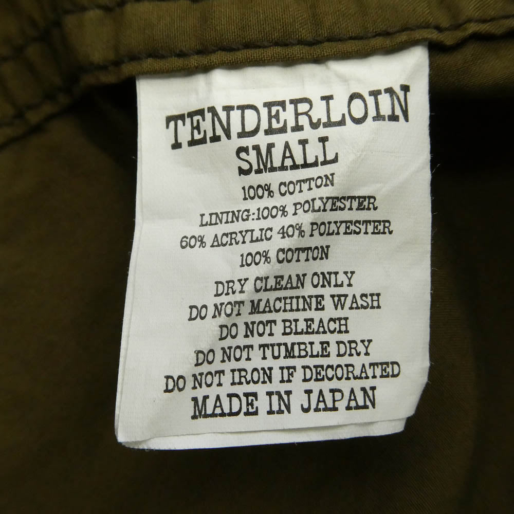 TENDERLOIN テンダーロイン T-M-65 ボアライナー付き カモフラ コーデュロイ フィールド ジャケット モスグリーン系 S【中古】