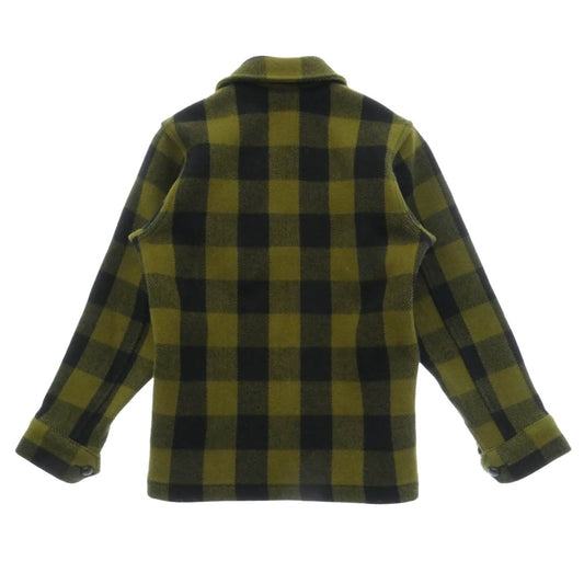 TENDERLOIN テンダーロイン 08AW T-BUFFALO JKT バッファロー チェック ウール ジャケット モスグリーン系 XS【中古】