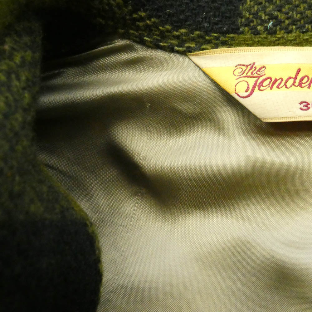 TENDERLOIN テンダーロイン 08AW T-BUFFALO JKT バッファロー チェック ウール ジャケット モスグリーン系 XS【中古】