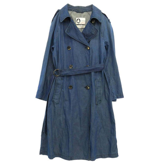 LANVIN ランバン ACNE STUDIOS アクネストゥディオズ × ACNE アクネ Wネーム デニムコレクション トレンチコート インディゴブルー系 34【中古】