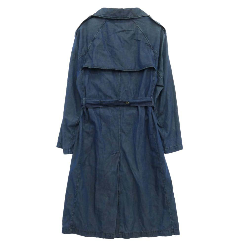 LANVIN ランバン ACNE STUDIOS アクネストゥディオズ × ACNE アクネ Wネーム デニムコレクション トレンチコート インディゴブルー系 34【中古】