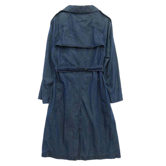 LANVIN ランバン ACNE STUDIOS アクネストゥディオズ × ACNE アクネ Wネーム デニムコレクション トレンチコート インディゴブルー系 34【中古】