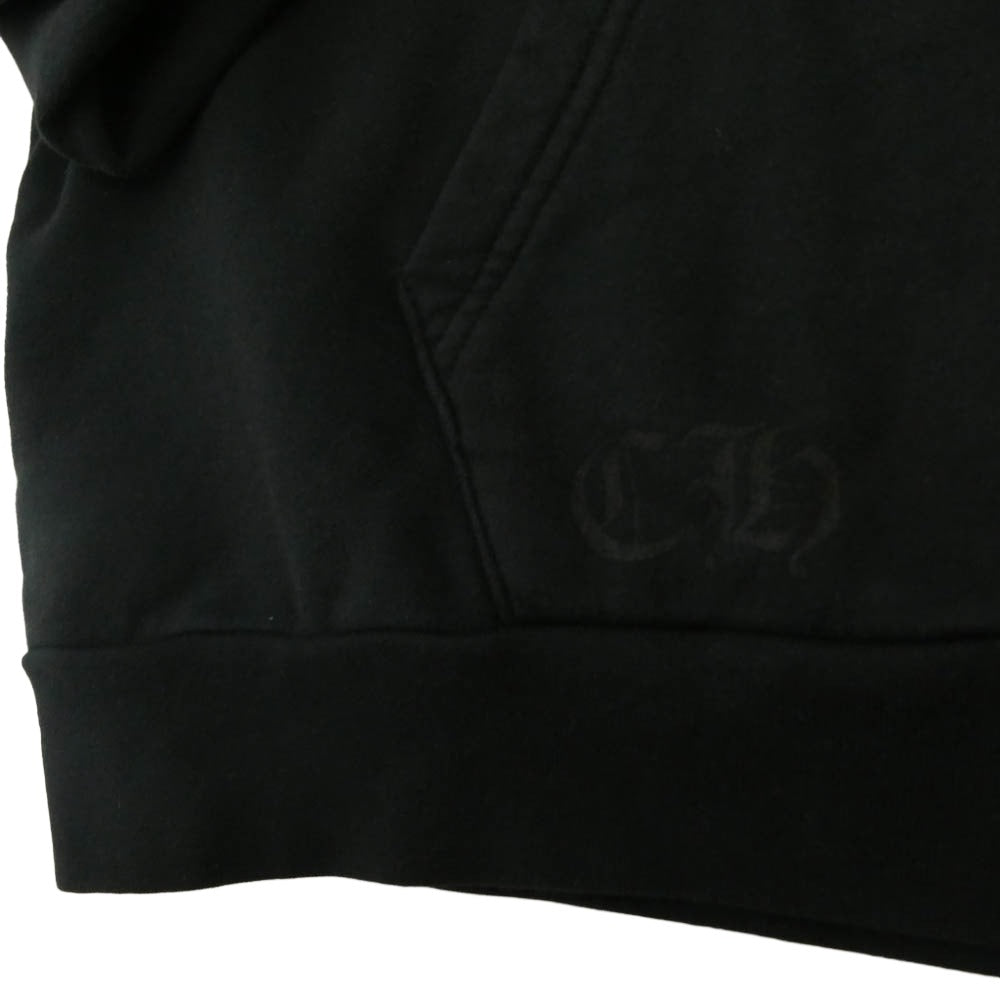CHROME HEARTS クロムハーツ（原本無） MLTCOL CEM CRS HD PLVR マルチカラー セメタリークロス プルオーバー スウェット パーカー ブラック系 L【中古】