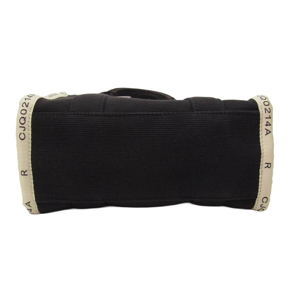 MARC JACOBS マークジェイコブス キャンバス 2WAY ハンドバック トートバッグ ショルダーバッグ ブラック系【中古】