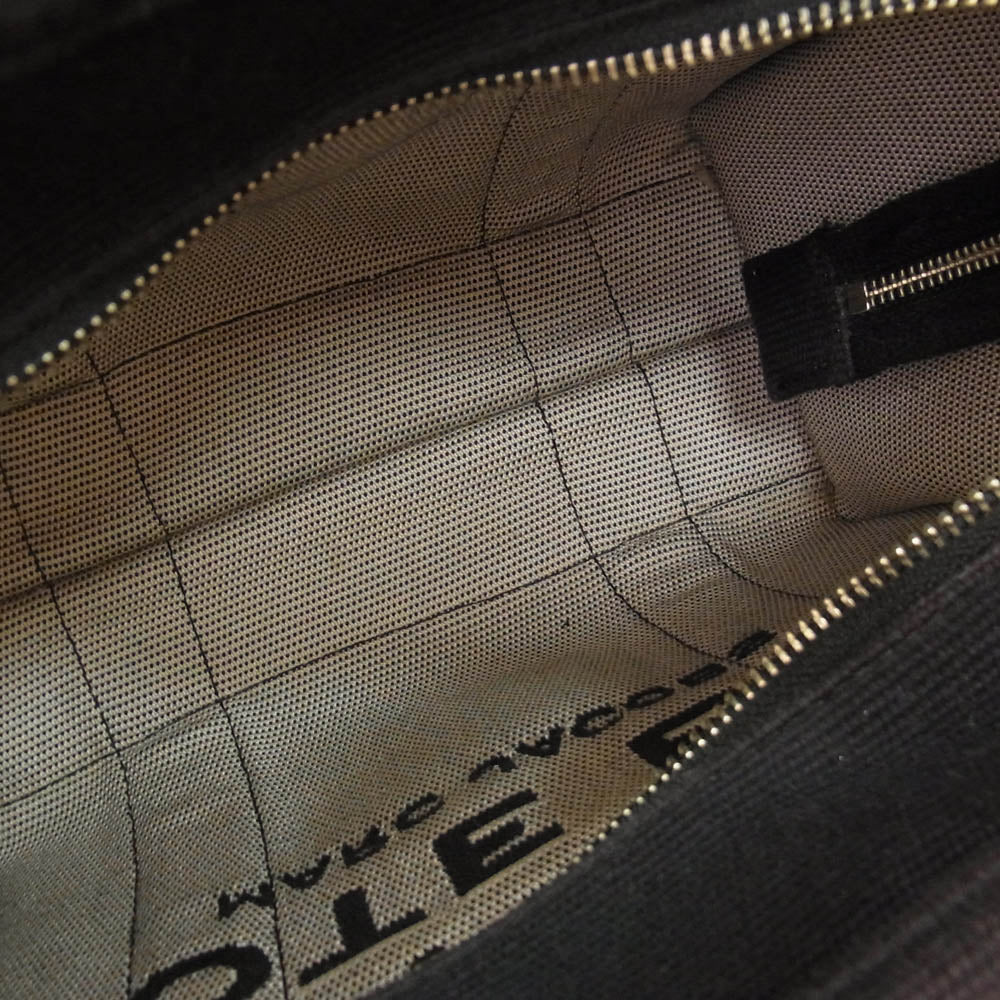 MARC JACOBS マークジェイコブス キャンバス 2WAY ハンドバック トートバッグ ショルダーバッグ ブラック系【中古】