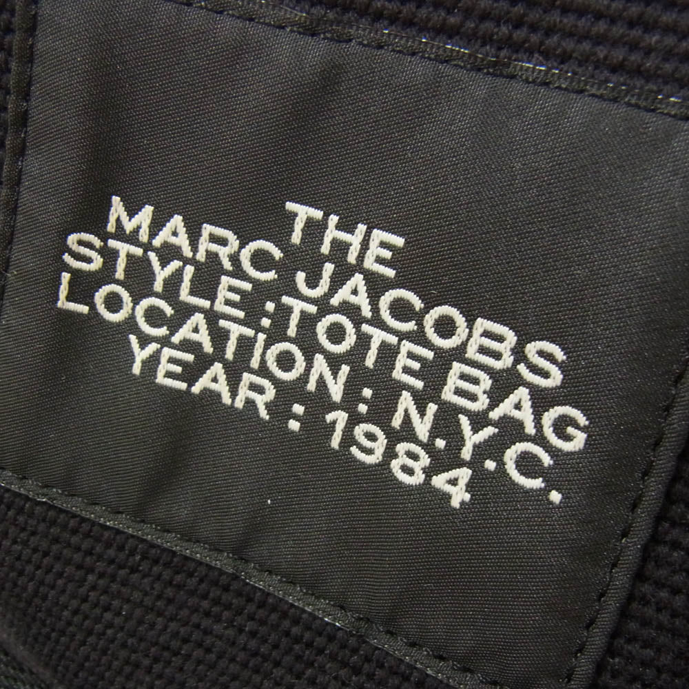 MARC JACOBS マークジェイコブス キャンバス 2WAY ハンドバック トートバッグ ショルダーバッグ ブラック系【中古】