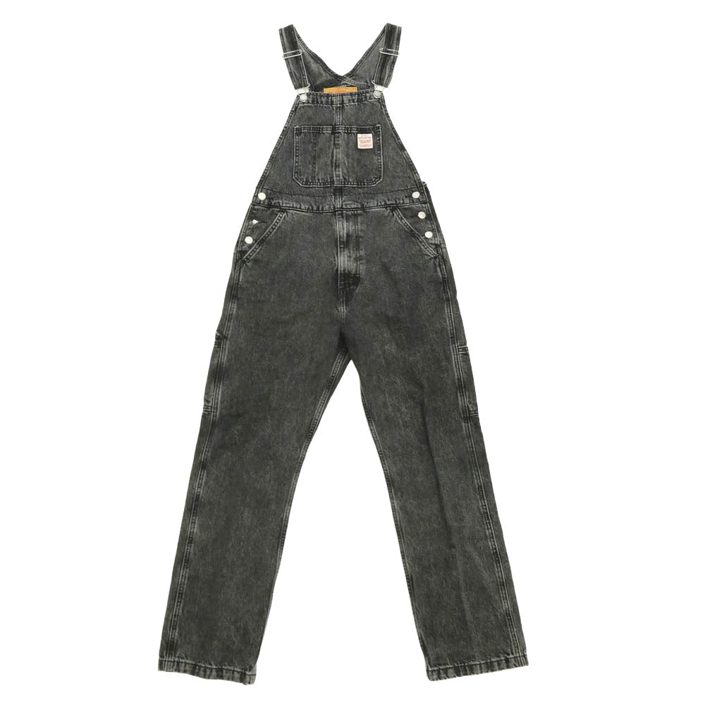 Levi's リーバイス 79107-0023 ユーズド加工 ブラックデニム オーバーオール ブラック系 S【美品】【中古】