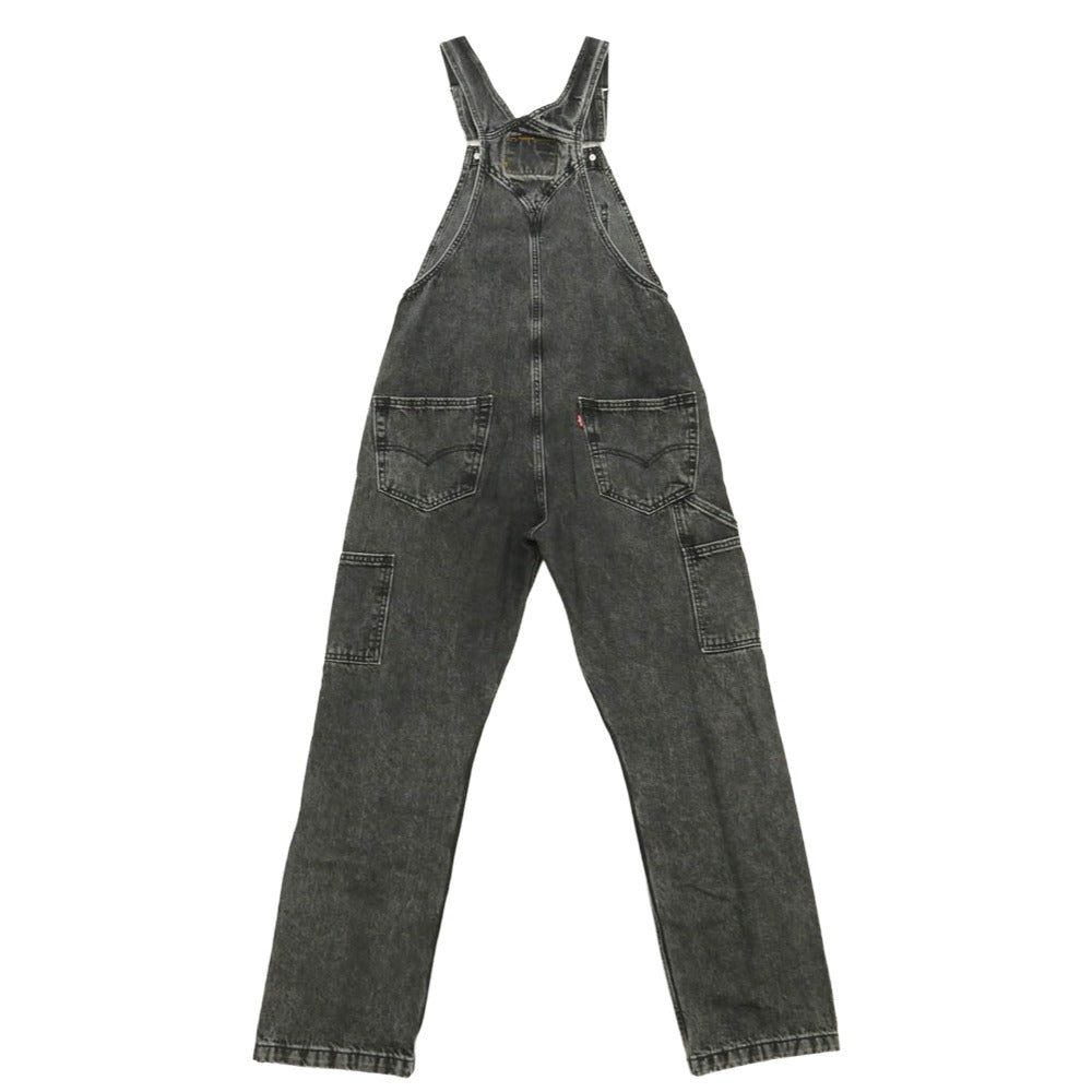 Levi's リーバイス 79107-0023 ユーズド加工 ブラックデニム オーバーオール ブラック系 S【美品】【中古】