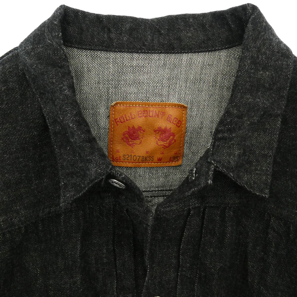 FULLCOUNT フルカウント S2107BKSS WWII Model BLACK DENIM JACKET 11.5oz ブラックデニム 大戦モデル デニム ジャケット ブラック系 38【美品】【中古】