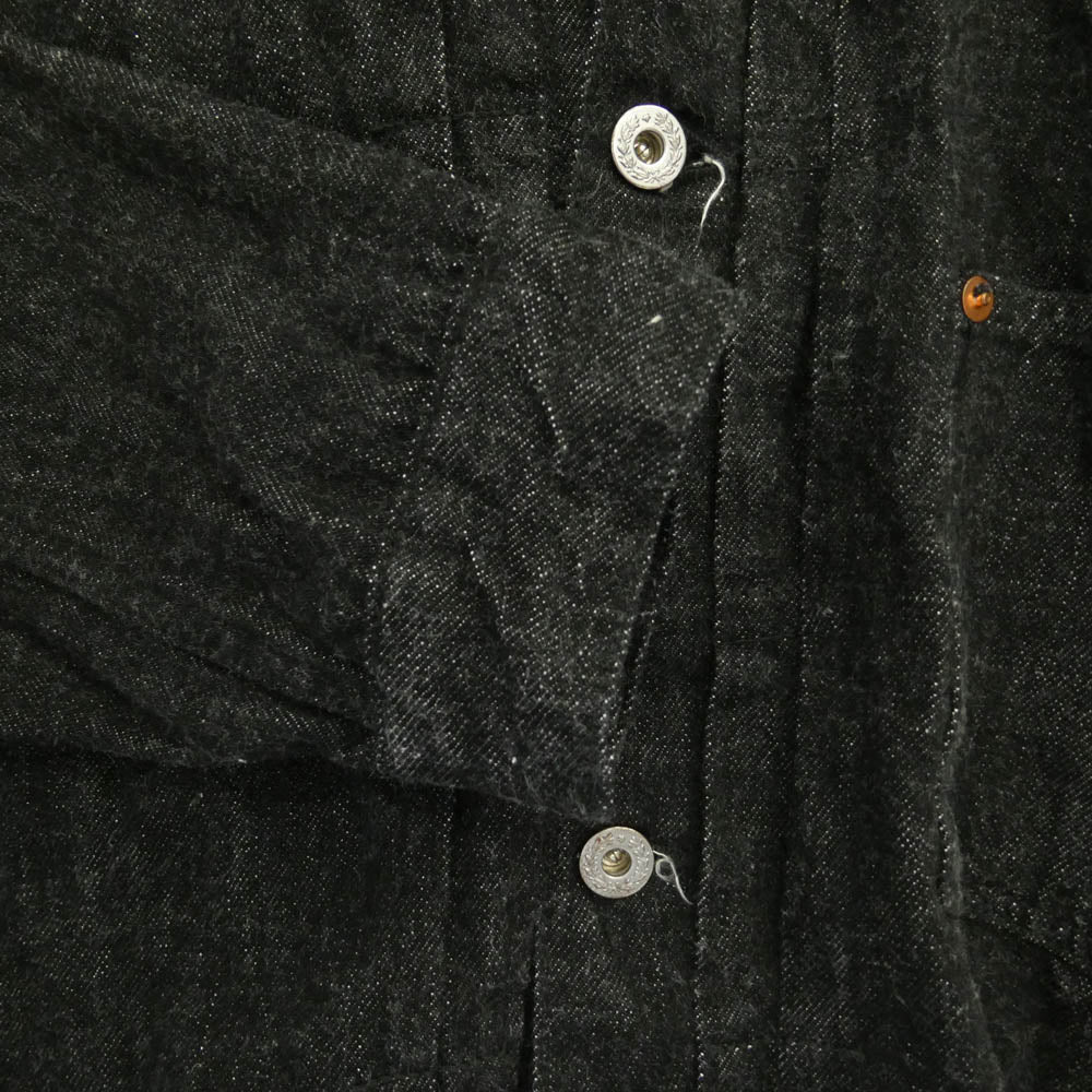 FULLCOUNT フルカウント S2107BKSS WWII Model BLACK DENIM JACKET 11.5oz ブラックデニム 大戦モデル デニム ジャケット ブラック系 38【美品】【中古】