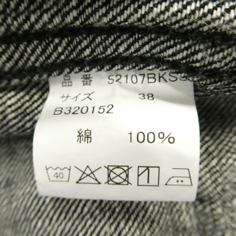 FULLCOUNT フルカウント S2107BKSS WWII Model BLACK DENIM JACKET 11.5oz ブラックデニム 大戦モデル デニム ジャケット ブラック系 38【美品】【中古】