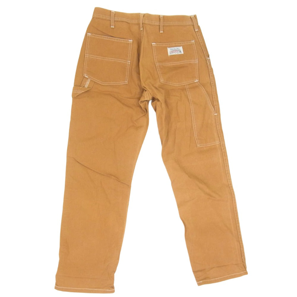 ヴィンテージ 80s CARTER'S カーターズ 列車タグ ダックペインター パンツ ブラウン系 32【中古】