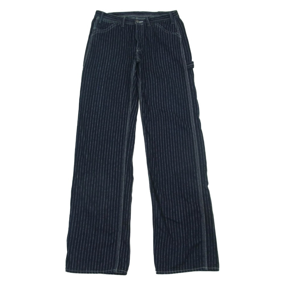 THE FLAT HEAD ザフラットヘッド WPN-03W WABASH STRIPE ウォバッシュ ストライプ ペインター パンツ ダークネイビー系 31【中古】