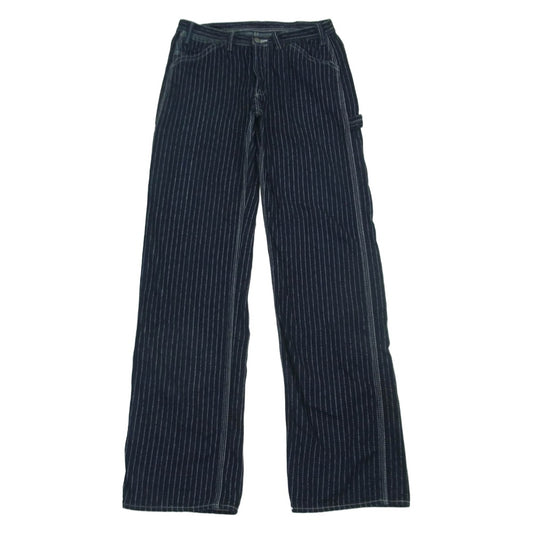 THE FLAT HEAD ザフラットヘッド WPN-03W WABASH STRIPE ウォバッシュ ストライプ ペインター パンツ ダークネイビー系 31【中古】