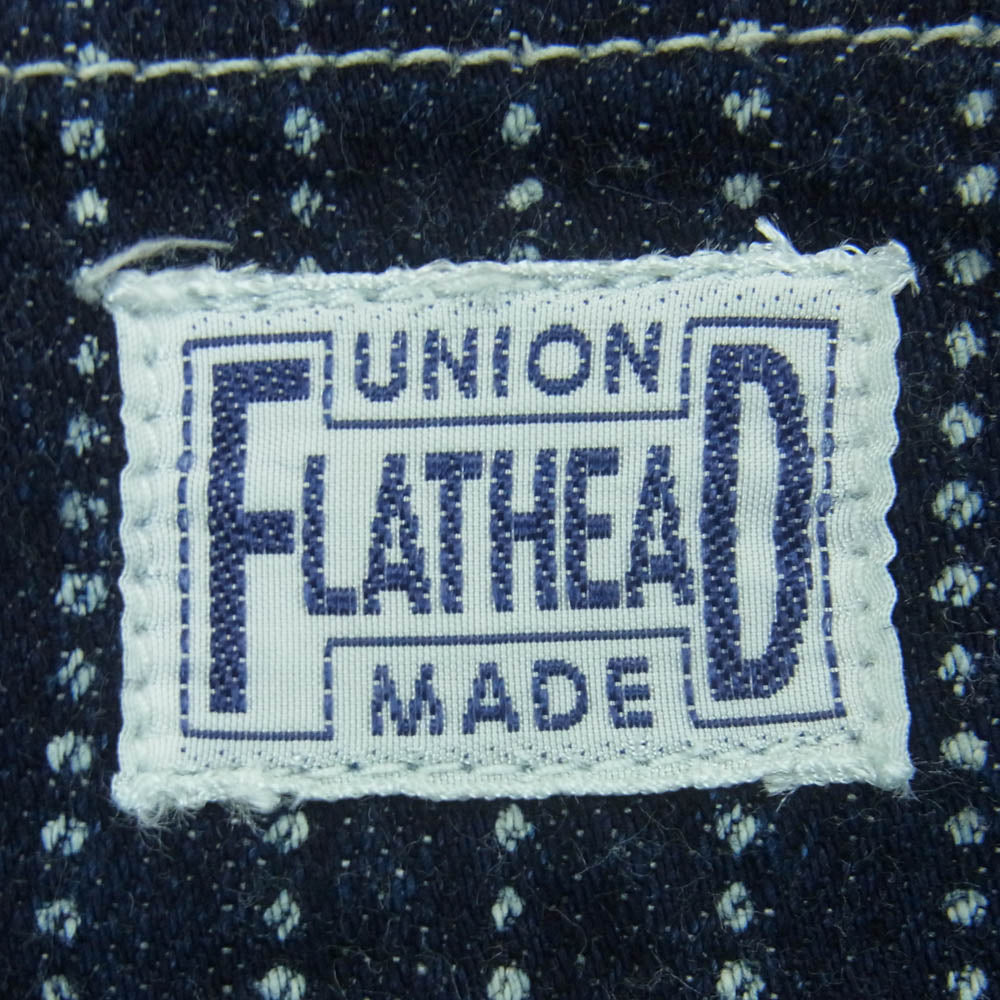 THE FLAT HEAD ザフラットヘッド WPN-03W WABASH STRIPE ウォバッシュ ストライプ ペインター パンツ ダークネイビー系 31【中古】