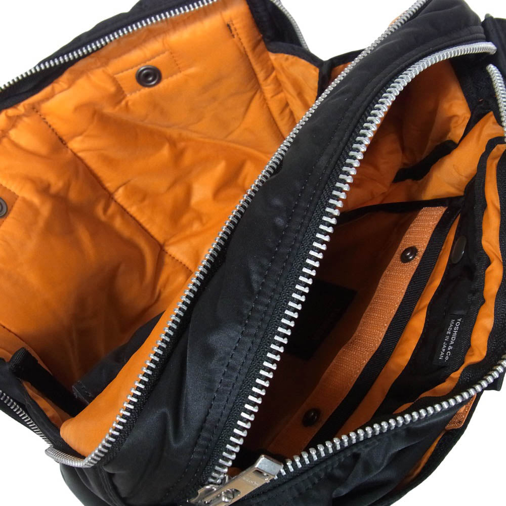 PORTER ポーター TANKER SLING BAG W zip タンカー スリング ショルダーバッグ ブラック系【中古】