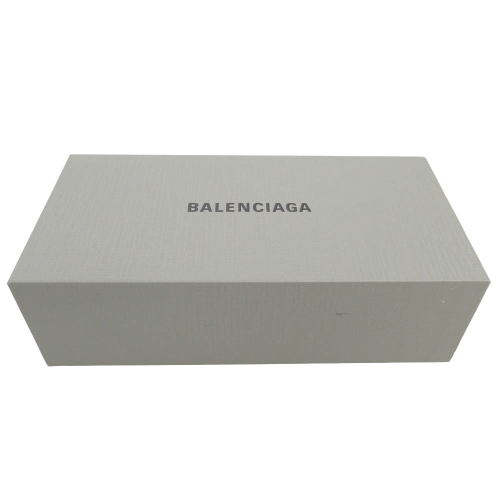 BALENCIAGA バレンシアガ BB0204S イタリア製 CAT EYE Sunglasses キャットアイ メガキャットアイフレーム サングラス ホワイト系 49□23-150【中古】