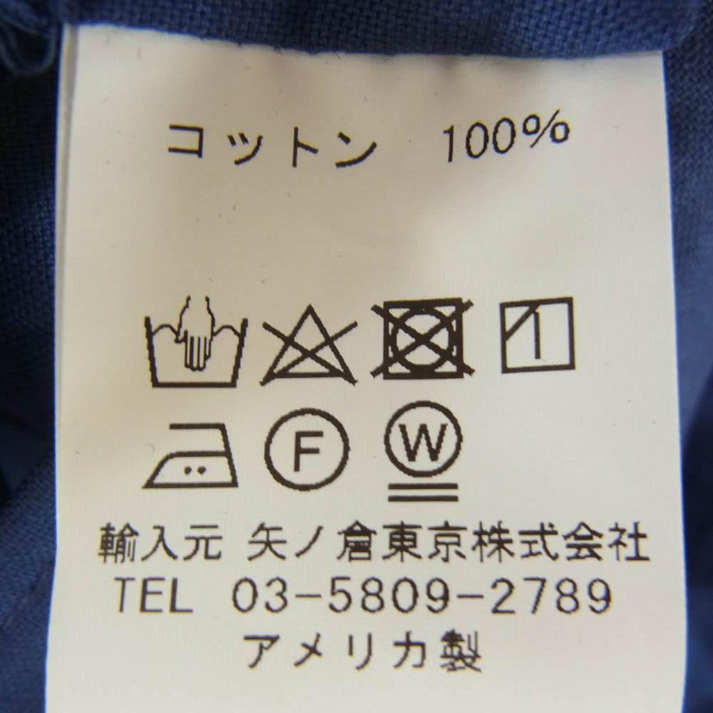 ギットマンブラザーズ USA製 ヴィンテージ コットン オープンカラー シャツ 半袖 ブルー系 L【中古】