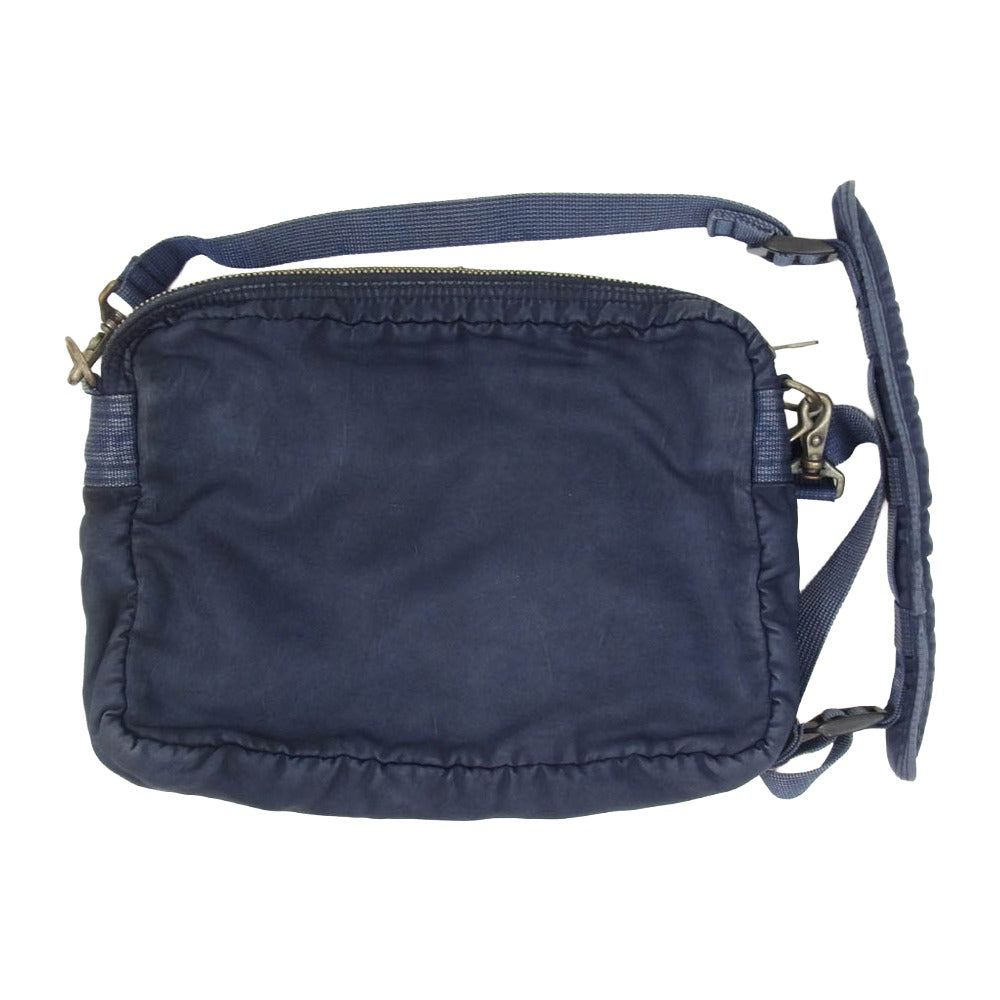 PORTER CLASSIC ポータークラシック 製品染め SUPER NYLON SHOULDER BAG M スーパー ナイロン ショルダーバッグ ネイビー系【中古】