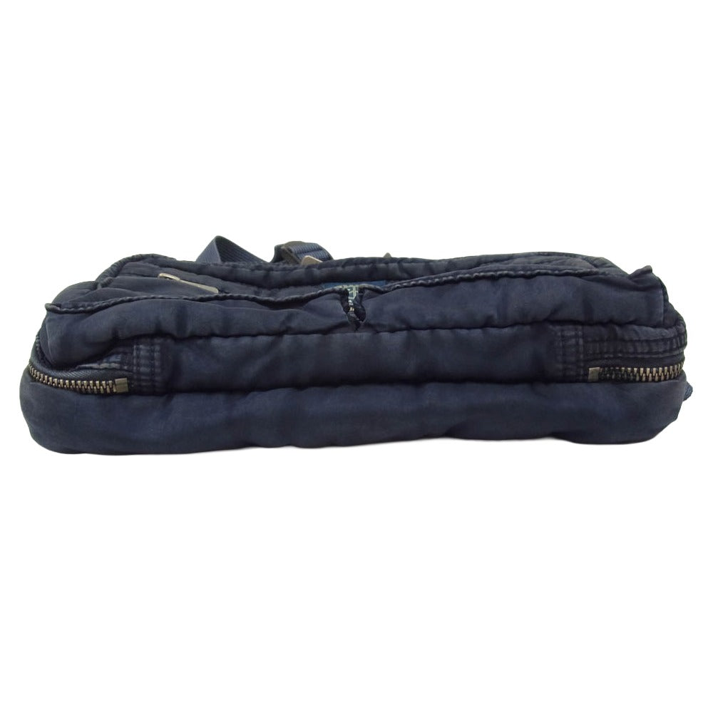 PORTER CLASSIC ポータークラシック 製品染め SUPER NYLON SHOULDER BAG M スーパー ナイロン ショルダーバッグ ネイビー系【中古】