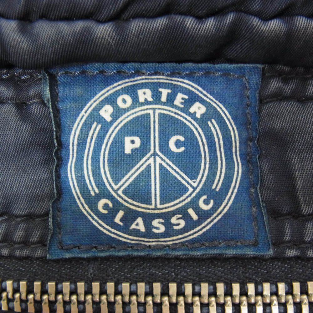 PORTER CLASSIC ポータークラシック 製品染め SUPER NYLON SHOULDER BAG M スーパー ナイロン ショルダーバッグ ネイビー系【中古】