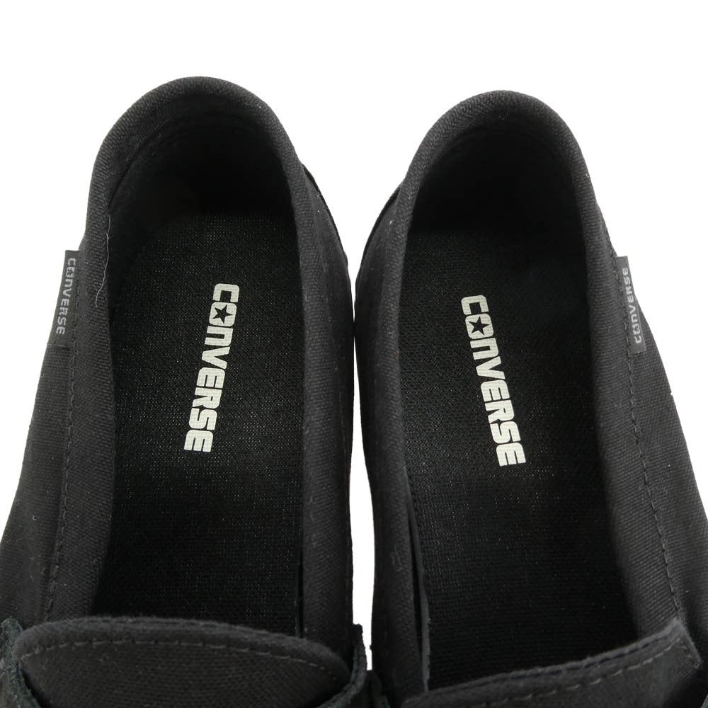 CONVERSE コンバース 1SE987 CXP LOAFER BLKMONO スエード ブラックモノクローム ローカットスニーカー スリッポン ローファー ブラック系 27.5cm【美品】【中古】