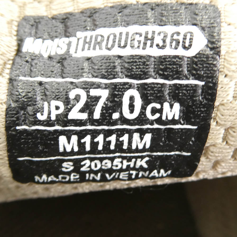 モイスルー360 M1111M HOBALIPS ホバリプス ローファー ローカットスニーカー ベージュ ベージュ系 ブラウン系 27cm【新古品】【未使用】【中古】